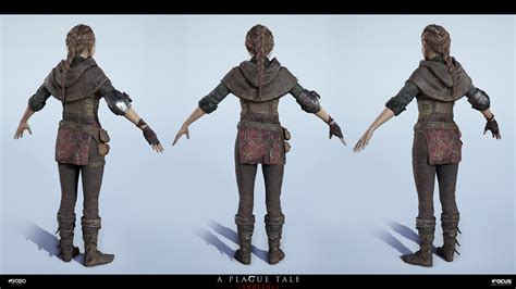 Artstation A Plague Tale Innocence Amicia Olivier Ponsonnet Character Modeling Game