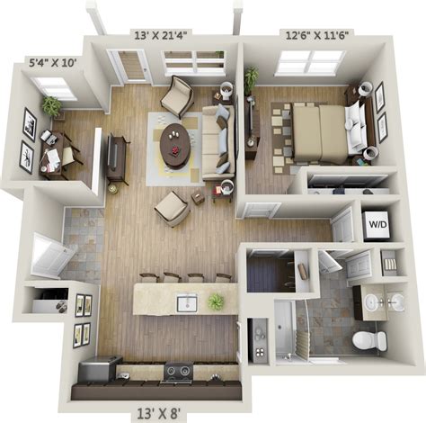 Floor plans are useful to help design furniture layout, wiring systems, and much more. One-Bedroom Apartments | Net Zero Village