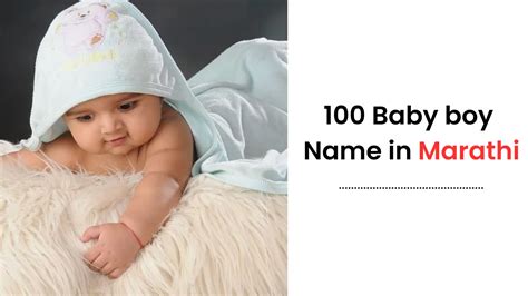 Modern 100 Baby Boy Names In Marathi With Meaning Select Baby Name
