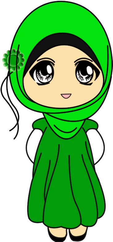 Download Hd Chibi Clipart Muslimah Download Gambar Kartun Muslimah