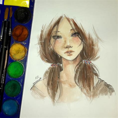Hachiko Art Watercolor Sketch By Hachiko Art Everyday Watercolor