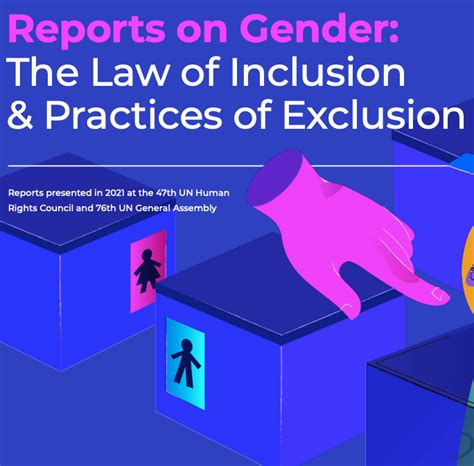 Un Reports On Gender The Law Of Inclusion And Practices Of Exclusion The Share Net