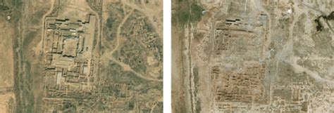 The Palace Of Ashurnasirpal II In Nimrud Iraq Left Before And
