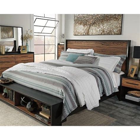 Experience luxurious comfort, whether calling it a night, catching a quick nap or just lounging about. Signature Design by Ashley Stavani King Platform Bed w ...