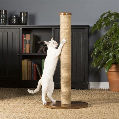 Tall Round Jute Cat Scratching Post From Prevue Pet Hauspanther