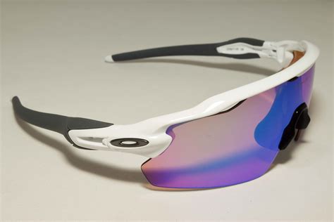 Custom Oakley Radar Ev Pitch Sunglasses Oo9211 Polished White Prizm Baseball Ebay