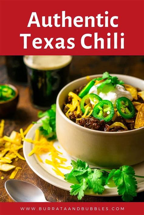 These recipe differences are not limited to competitions. Coming from a Texan's kitchen, this authentic Texas chili is the best red chili recipe you'll ...