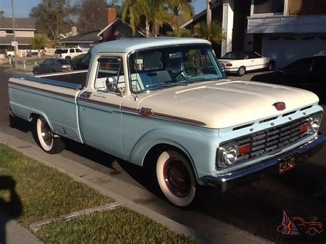 1964 Ford Custom Cab Truck Two Tone 292 Y Block 3speed With Od Show Car