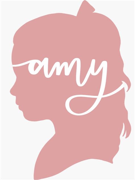 Amy March Little Women Silhouette Sticker For Sale By Annielinnart
