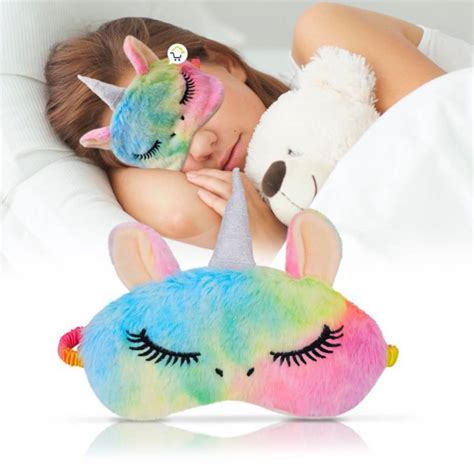 Antifaz Cubre Ojos Para Dormir Unicornio Máscara Gm2001231 Generico