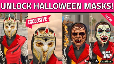 How To Unlock New Limited Special Halloween Masks Gta 5 Online Get