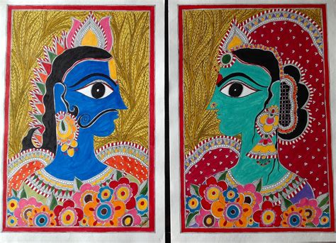 Buy Painting Raja And Rani Artwork No 8054 By Indian Artist Vidushini