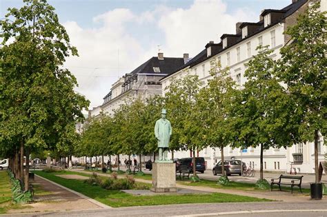 Copenhagen Europe Statue Of Carl Frederik Tietgen Editorial Stock