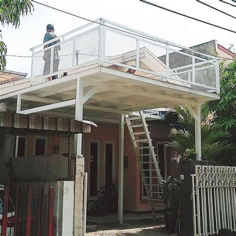 Desain Kanopi Balkon Lantai Yang Viral Tahun Pagar Besi