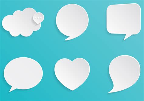 3d Speech Bubbles Vector Set 80150 Vector Art At Vecteezy