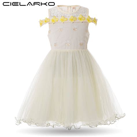 Buy Cielarko Girls Dress Flower Off Shoulder Kids