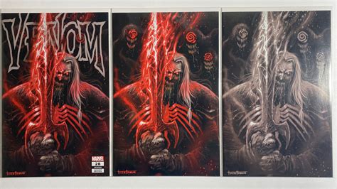 Venom NM Tyler Kirkham Exclusive Logo VIRGIN GREY Virgin KNULL