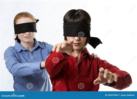 Blind Leading The Blind Stock Photo Image Of Person 55691040