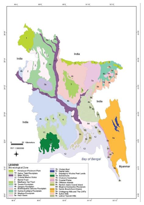Bio Ecological Zones Of Bangladesh Source Iucn Download Scientific Diagram