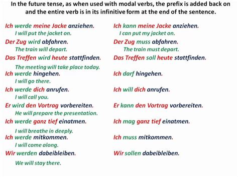 Separable Prefix Verbs In German Herr