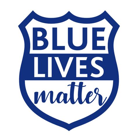 Blue Lives Matter Police Badge Officer Free Svg File Svg Heart