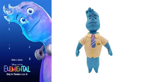 Disney Pixar Elemental Wade Ripple Plush Toy Sneak Peek Youtube