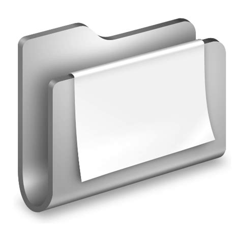 Documents Metal Folder Icon Alumin Folders Iconset Wil Nichols