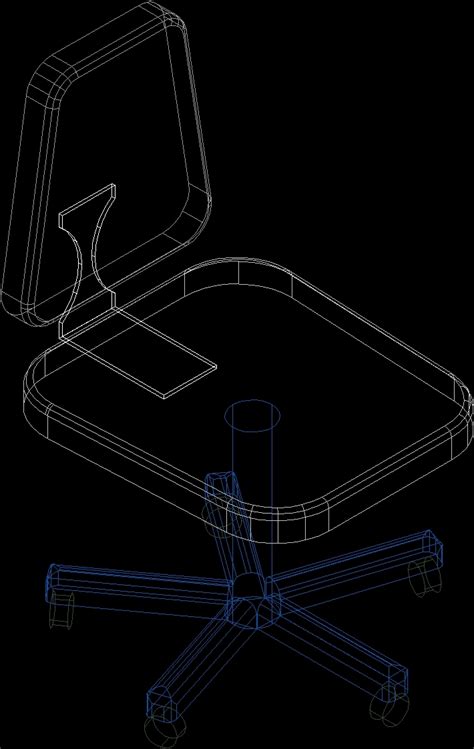 Chair 3d Dwg Model For Autocad • Designs Cad