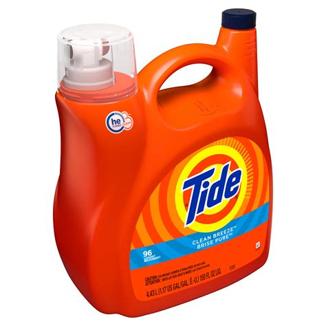 2 Pack Of Tide He Clean Breeze Scent Liquid Laundry Detergent 96 Loads