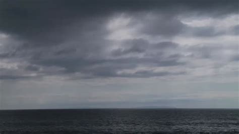 Dark Clouds Moving Over The Sea Stock Footage Video 2625746 Shutterstock