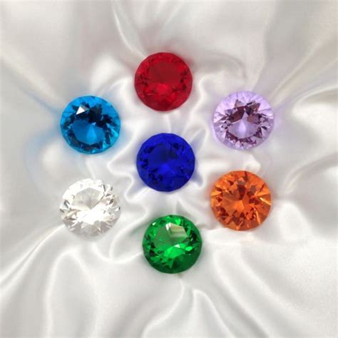 Sonic The Hedgehog Series 7 Chaos Emeralds And Power Rings Ebay