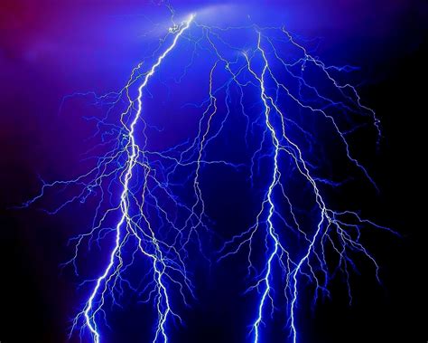 64 Blue Lightning Wallpapers On Wallpaperplay