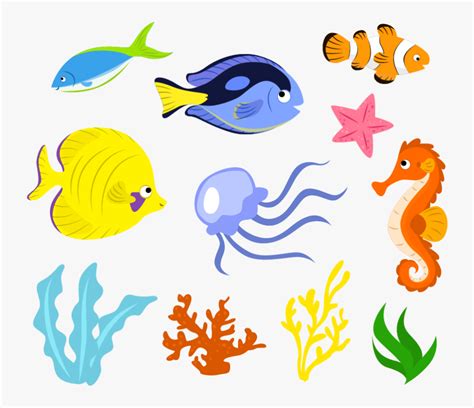 Sea Life Vector Png Free Transparent Clipart Clipartkey