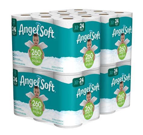 Cleancare bath tissue is uniquely designed with a soft cleaningripples texture that removes more at once per sheet for a confident clean. Angel Soft 48 Double Roll Toilet Paper Bath Tissue 2 Ply ...