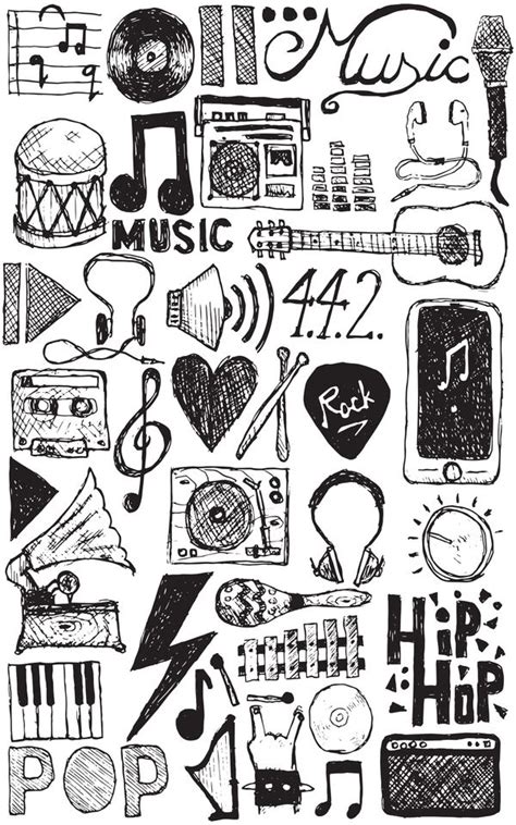 Music Doodles Art Print By Matt Andrews X Small Music Doodle Music