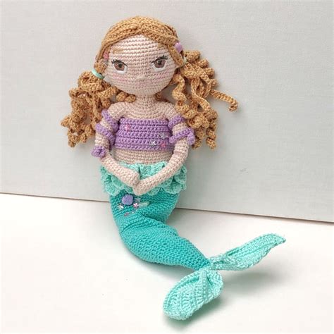 Mia The Mermaid Crochet Amigurumi Doll Pattern Muñeca Tejida Patrón