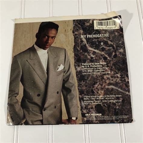 Bobby Brown My Prerogative Ps Record W Paper Sleeve Gene Griffin Ebay