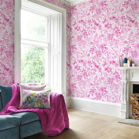 Frankie Mural By Bluebellgray Pink Mural Wallpaper Direct