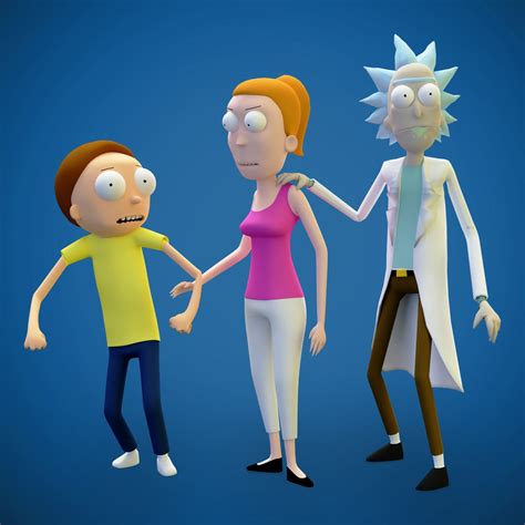 Rick And Morty Adventure Pack Game Ready3dモデル Turbosquid 1670676