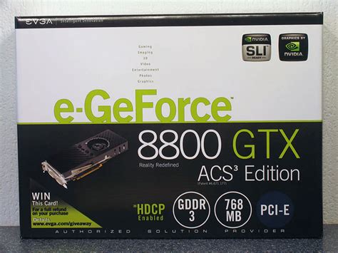 Evga E Geforce 8800gtx Ko Acs3 768mb Review Packaging And Contents