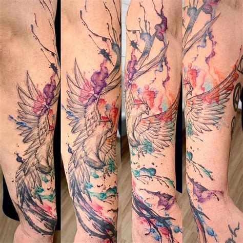 Top 73 Best Phoenix Rising Tattoo Ideas 2021