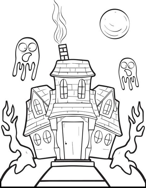 Simple Haunted House Drawing at GetDrawings | Free download