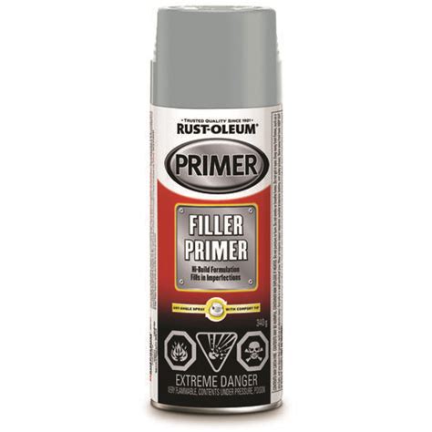 Rust Oleum 257802 Filler Primer Spray Gray 312 G