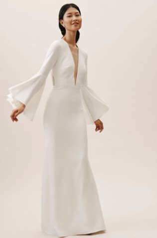 Long Sleeve Turtleneck Wedding Gown Wedding