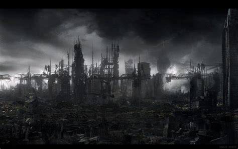 Destroyed City Backgrounds Wallpaper Cave