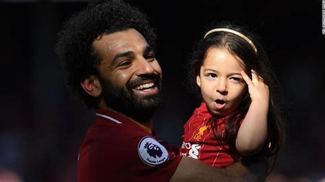 Proud Dad Mo Salah Looks On As Daughter Enjoys Goal At Anfield Cnn