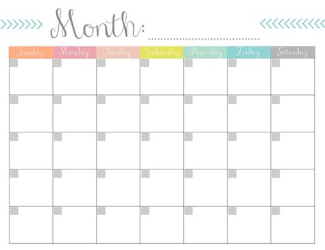 Free printable year 2021 calendar with holidays. Monthly Calendar {FREE Printable}