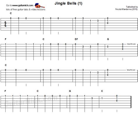 Tabs4acoustic guitar tabs easy tabs. Jingle Bells 1 - easy for beginners - guitar tab | Guitar tabs, Learn guitar beginner, Easy guitar