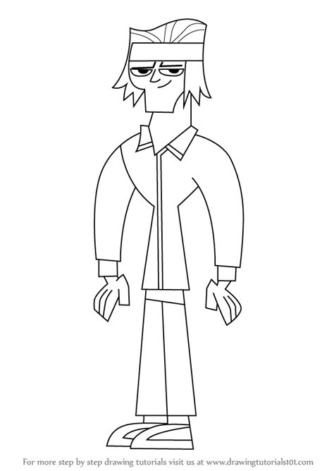 Learn How To Draw Tyler From Total Drama Island Total Drama Island