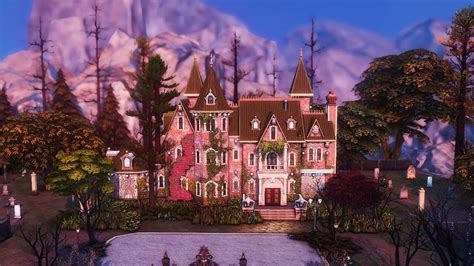 Vampire Mansion For Vlad Sims 4 Speed Build No Cc Youtube